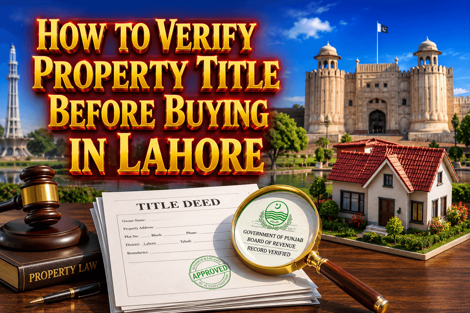 How to Verify Property Title Before Buying in Lahore