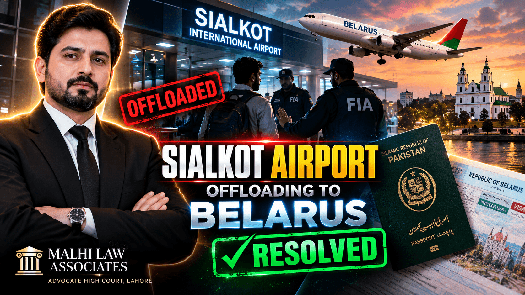 Sialkot Airport Offloading to Belarus Resolved by Malhi Law Associates